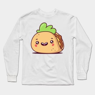 Kawaii Taco Long Sleeve T-Shirt